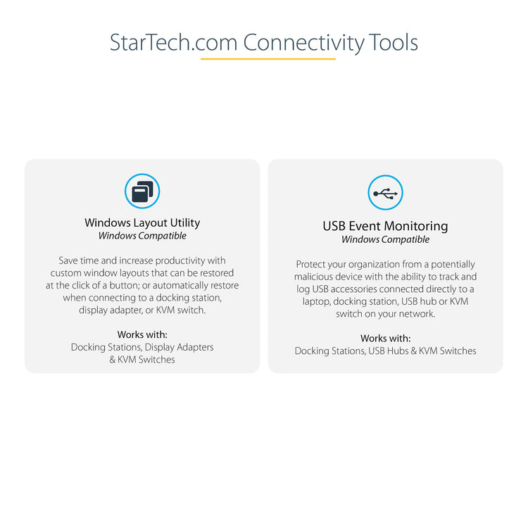 StarTech.com CDP2HDUACP2 station d'accueil Avec fil USB 3.2 Gen 1 (3.1 Gen 1) Type-C Gris - Image 4