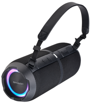 Sharp GX-BT390 Crystal Clear Haut-parleur Bluetooth Robuste et Étanche 60W - Noir