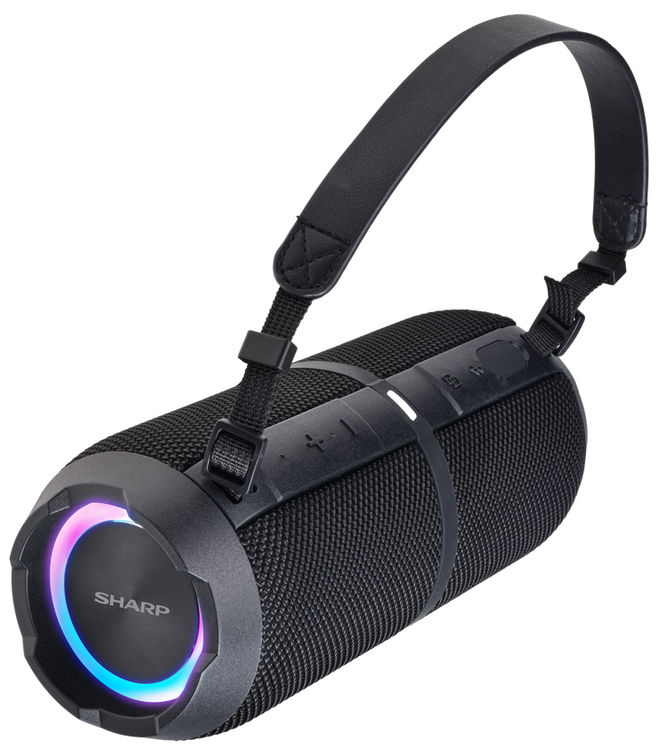 Sharp GX-BT390 Crystal Clear Haut-parleur Bluetooth Robuste et Étanche 60W - Noir
