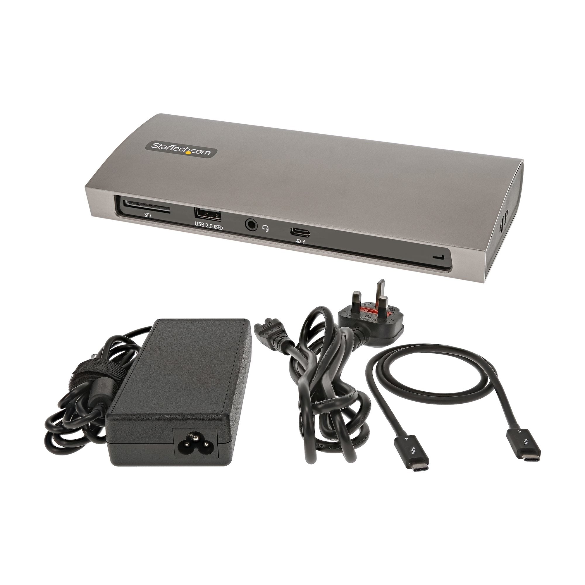 StarTech.com TB4CDOCK station d'accueil Avec fil Thunderbolt 4 Noir, Gris - Image 9
