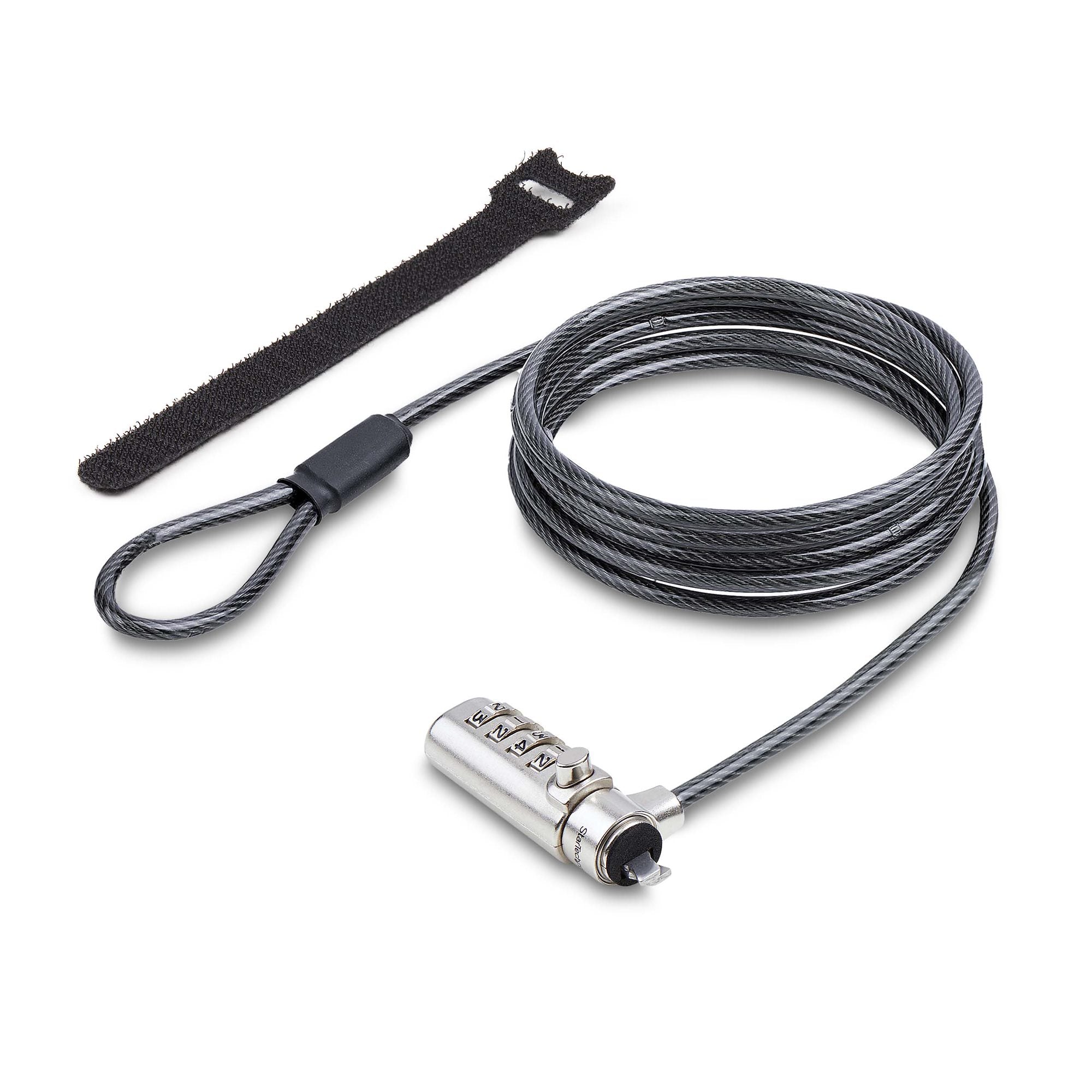 StarTech.com SNANOC4D-LAPTOP-LOCK câble antivol Noir, Argent 2 m - Image 8