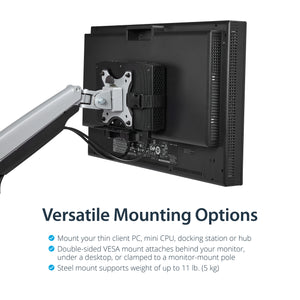 StarTech.com ACCSMNT support pour unité centrale Support de CPU monté sur le socle de l’écran Noir - Image 9