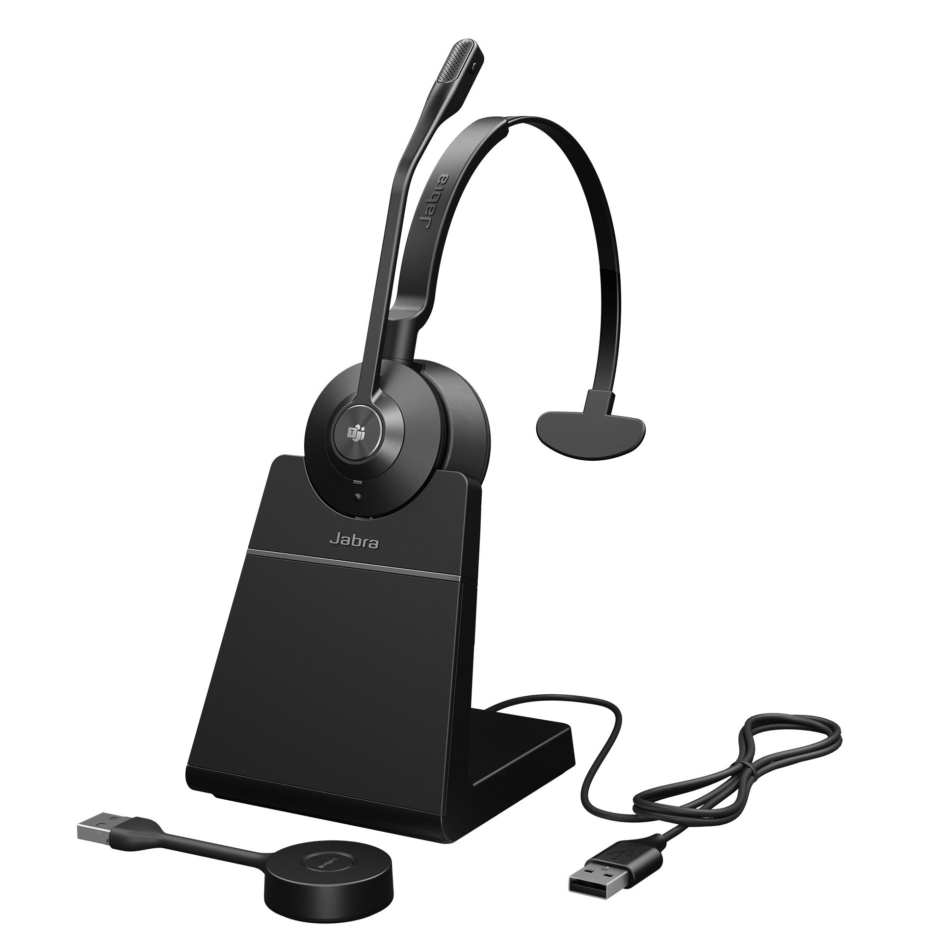 Jabra Engage 55 Casque Sans fil Arceau Bureau/Centre d'appels Micro-USB Socle de chargement Noir - Image 1