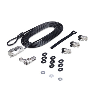 StarTech.com 3M4-DESK-LOCKING-KIT câble antivol Noir, Argent - Image 1