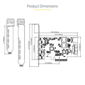 StarTech.com PS4C3IA3-USB-C-CARD carte et adaptateur d'interfaces USB Type-C - Image 12