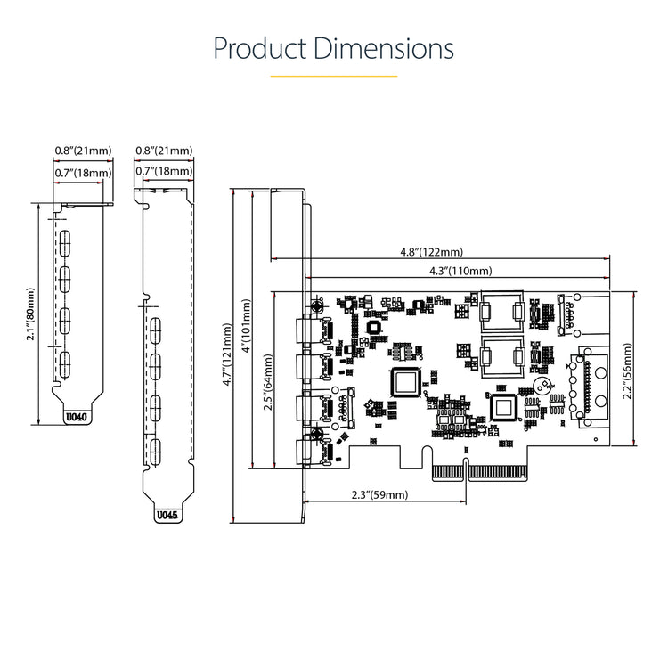 StarTech.com PS4C3IA3-USB-C-CARD carte et adaptateur d'interfaces USB Type-C - Image 12