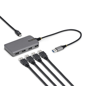 StarTech.com 5G4AC-USB-A-HUB hub & concentrateur USB 3.2 Gen 1 (3.1 Gen 1) Type-A 5000 Mbit/s Gris - Image 1