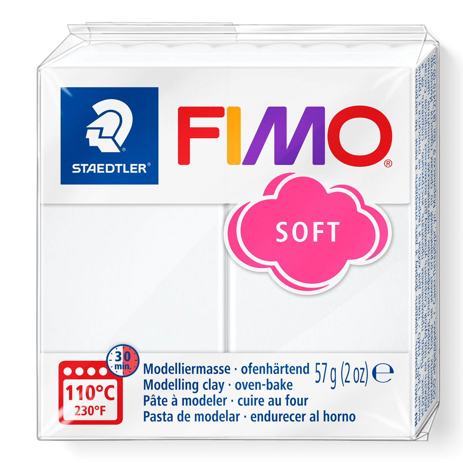Pâte à modeler Fimo Soft Blanc 57g (2 oz)