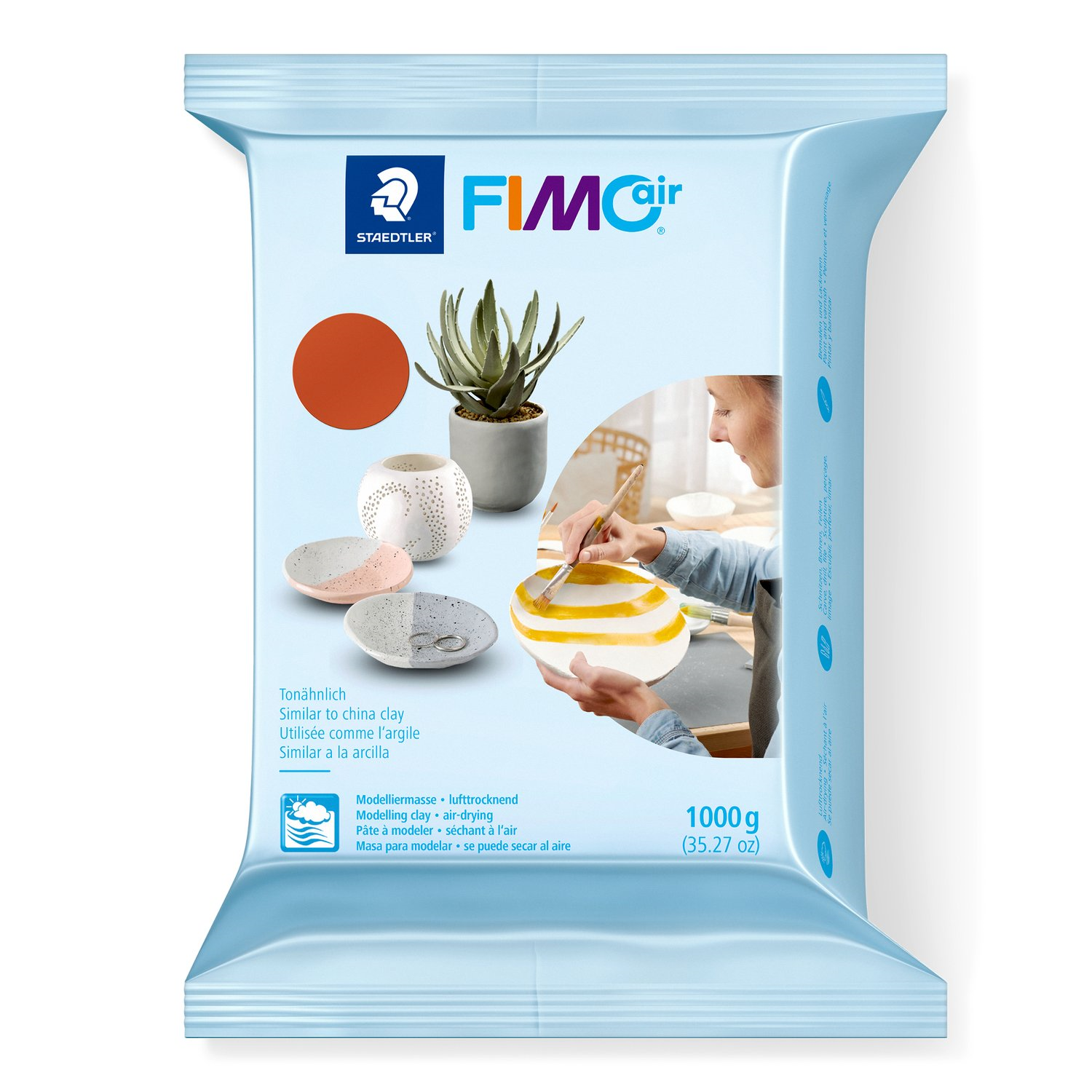 Pâte à modeler Fimoair 1kg Terracotta