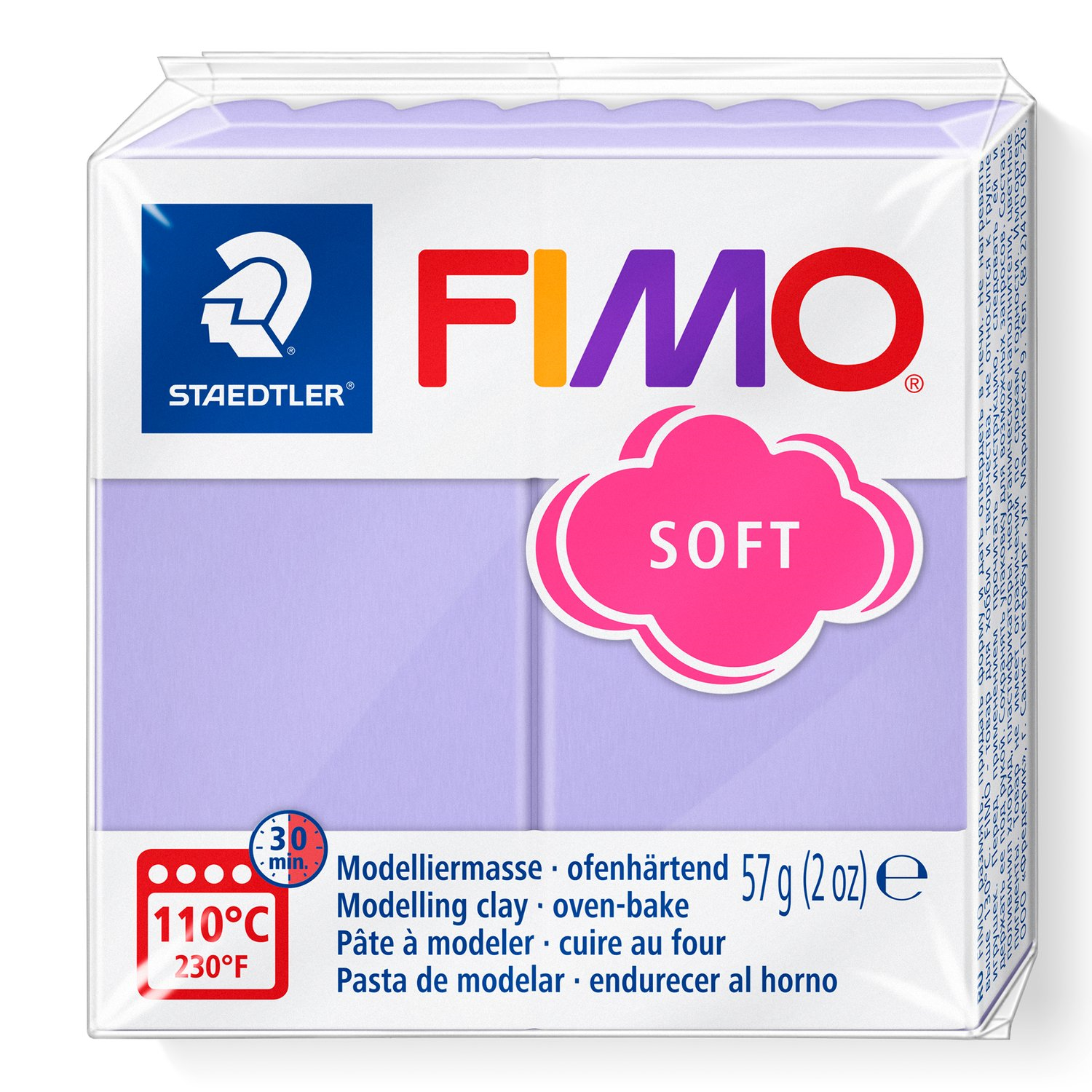 Pâte à modeler Fimo Soft Lilas 57g (2 oz)