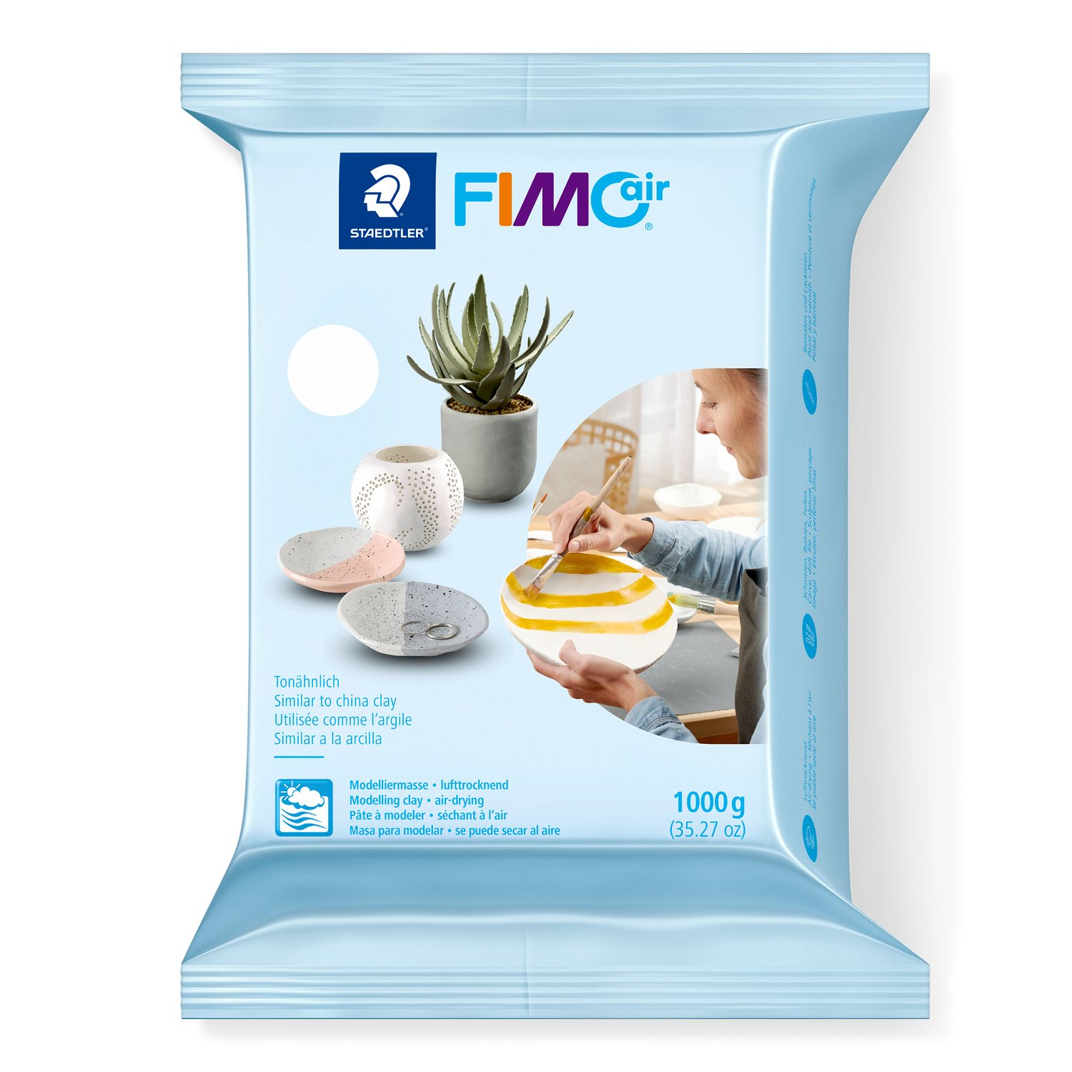 Pâte à modeler Fimoair 1kg Blanc