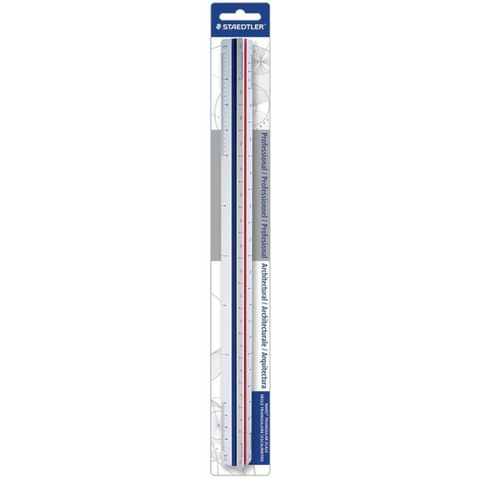 STAEDTLER 98718-31BK Mars Limitée Règle Triangulaire d'Architecte 12 pouces (98718-31)