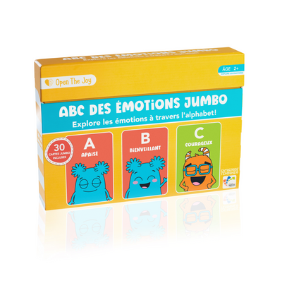 Cartes ABC des émotions jumbo pour la classe - Version française