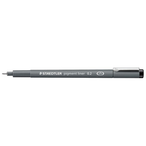 Feutre fin pigmentaire 0,2 mm Noir