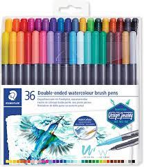 STAEDTLER Stylo Pinceau Aquarelle à Double Pointe