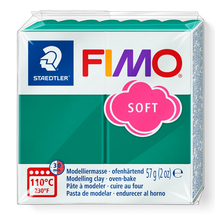 Pâte à modeler Fimo Soft Émeraude 57 g (2 oz)