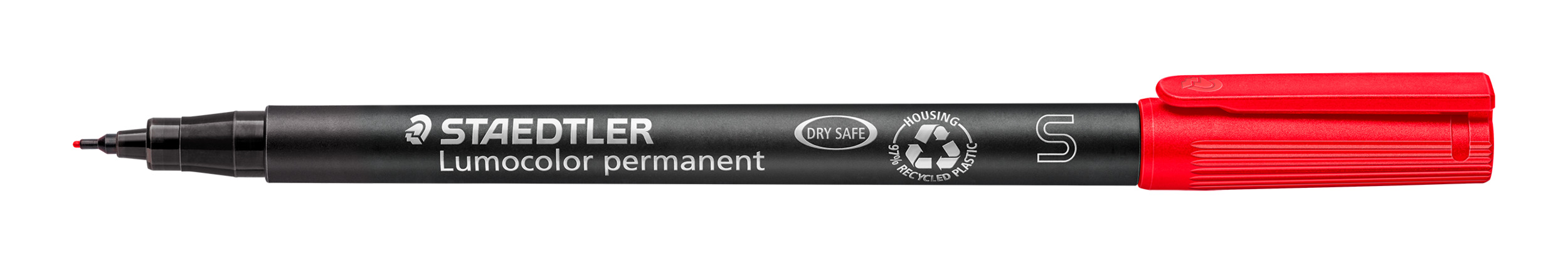 313-2 STAEDTLER-Mars Limited MARQUEUR LUMO. Extra Fin Permanent Rouge