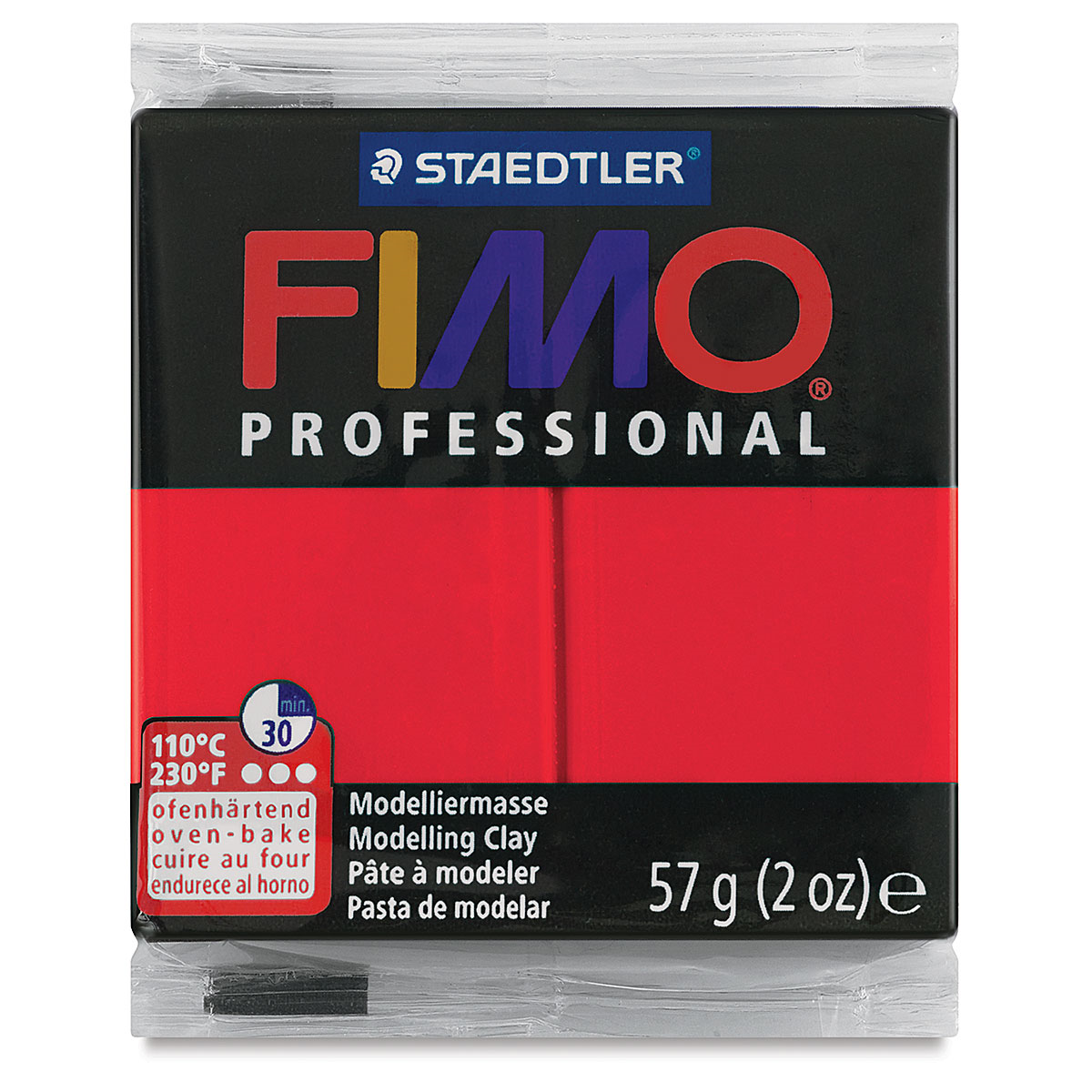 Pâte à modeler Fimo Professionnel Carmin 57g (2 oz)