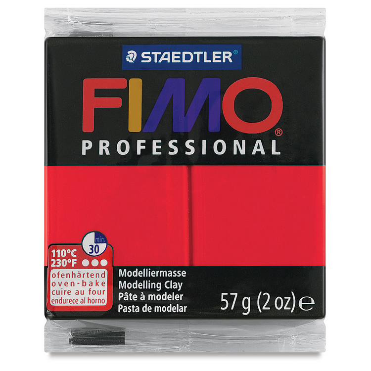Pâte à modeler Fimo Professionnel Carmin 57g (2 oz)