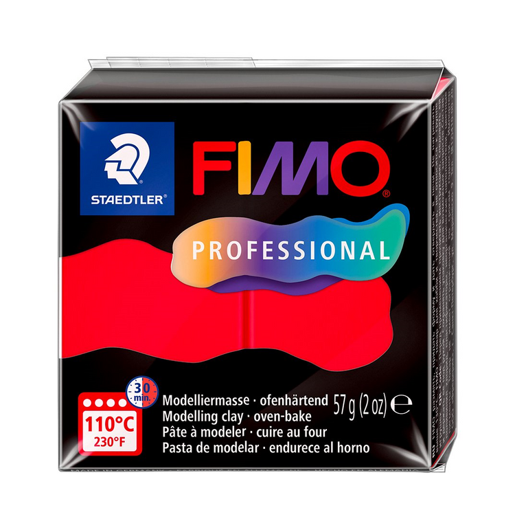 Pâte à modeler Fimo Professional Rouge Vif 57g (2 oz)