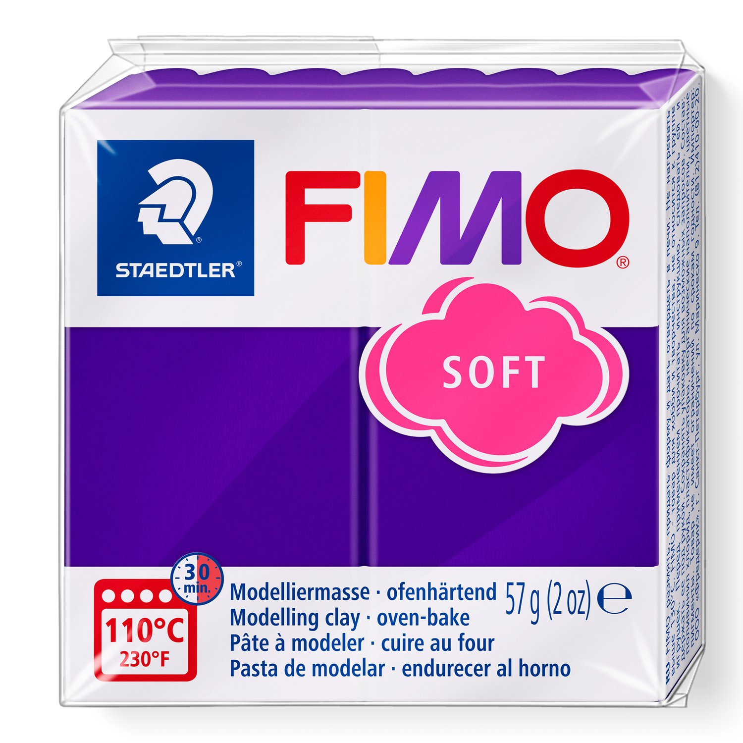 Pâte à modeler Fimo Soft Prune 57g (2 oz)