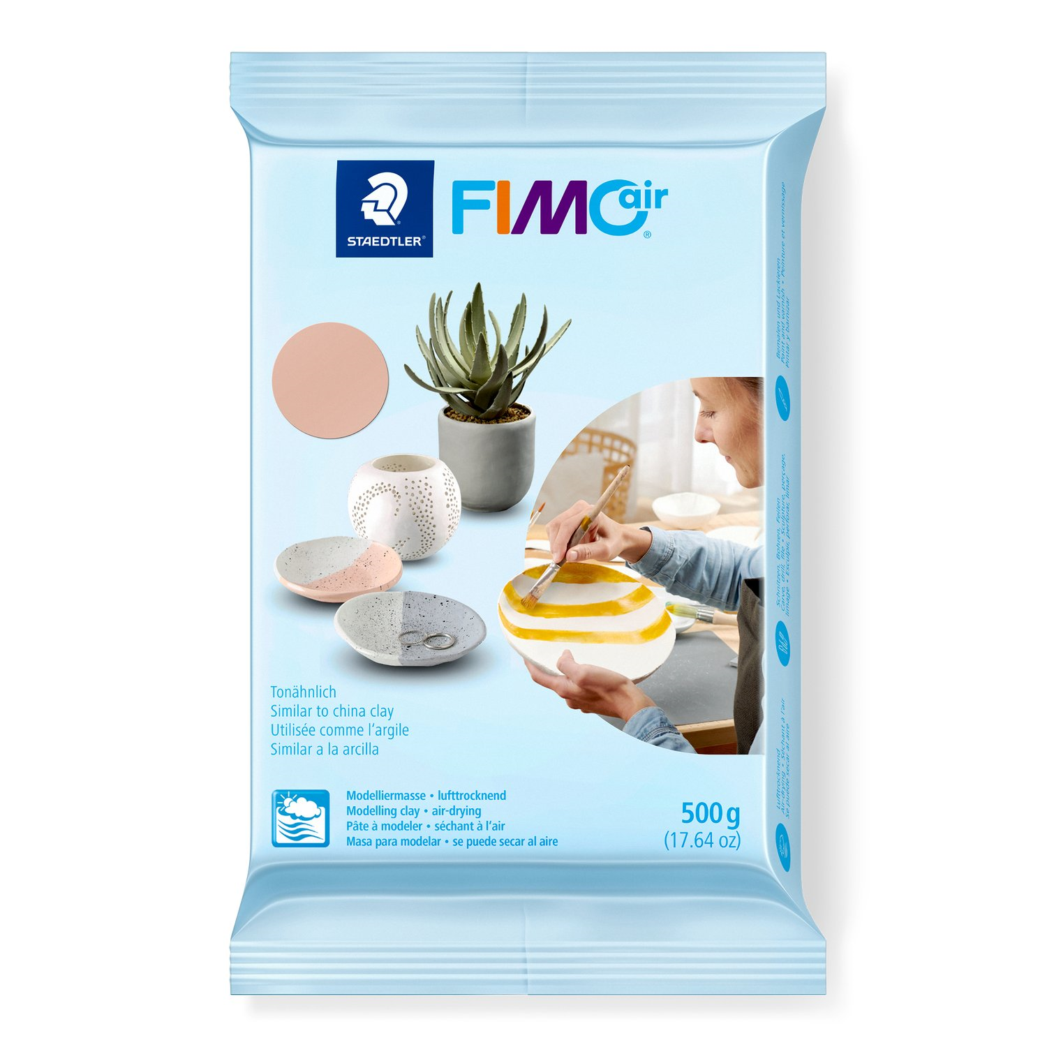 Pâte à modeler Fimoair 500g Rose pâle