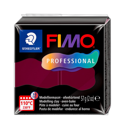 Pâte à modeler Fimo Professionnelle Bordeaux 57g (2 oz)