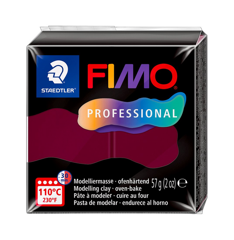 Pâte à modeler Fimo Professionnelle Bordeaux 57g (2 oz)