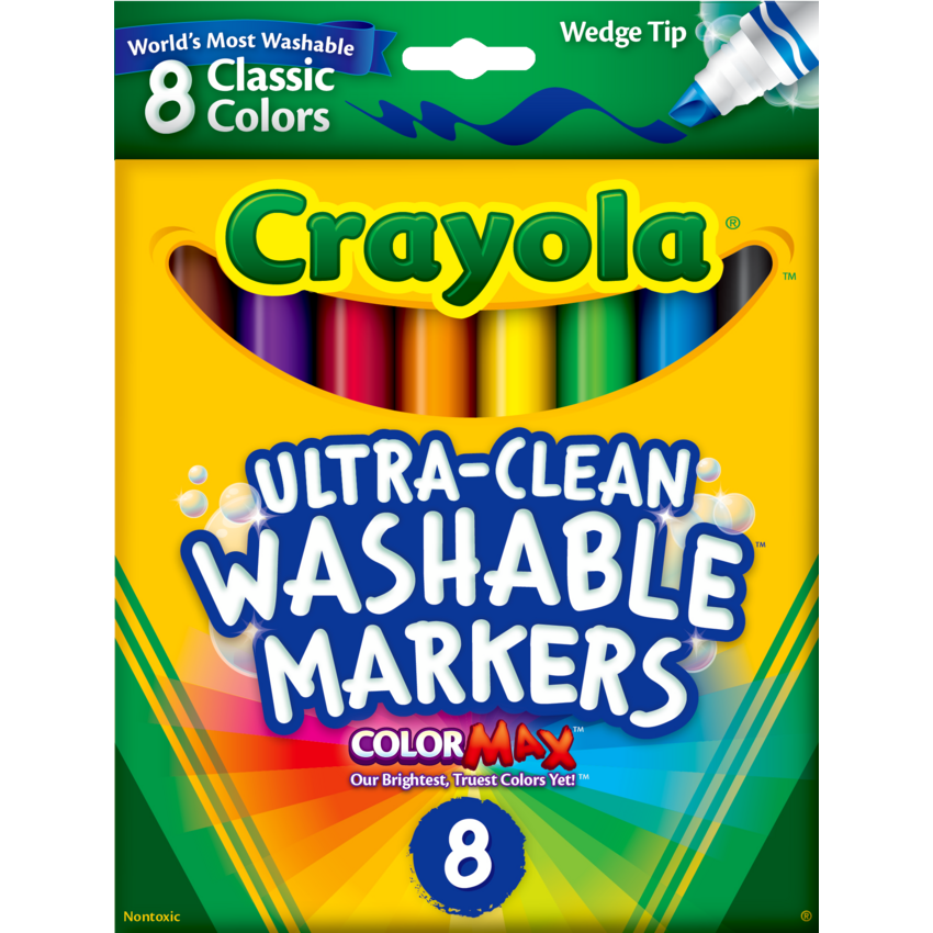 8 Wash Pointe Biseautée Couleurs Classiques (Anglais)