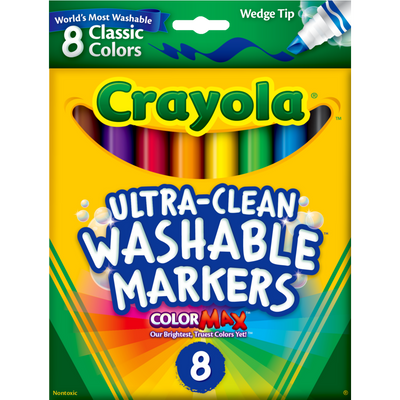 8 Wash Pointe Biseautée Couleurs Classiques (Anglais)