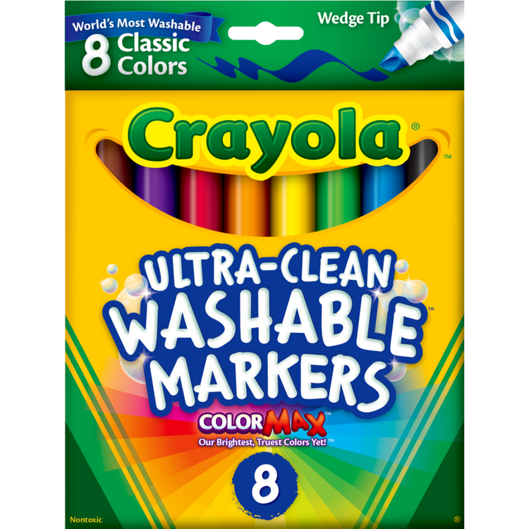 8 Wash Pointe Biseautée Couleurs Classiques (Anglais)
