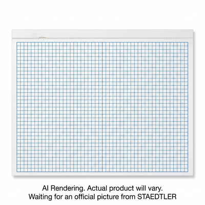 Bloc de Papier Bond quadrillé 4x4, 17x22, 50 feuilles