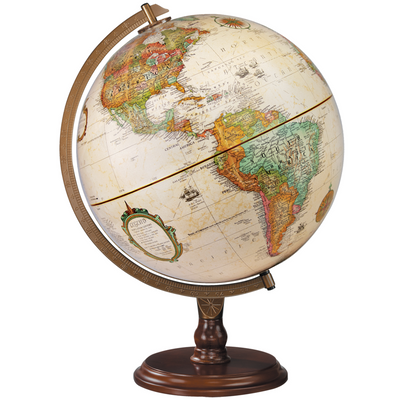 Globe de bureau Lenox Océan Antique de 12 po/30 cm de Diamètre