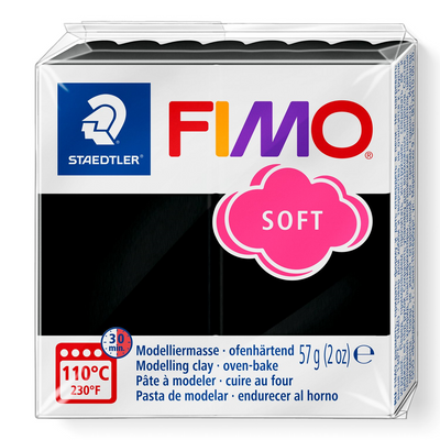 Pâte à modeler Fimo Soft Noir 57g (2 oz)
