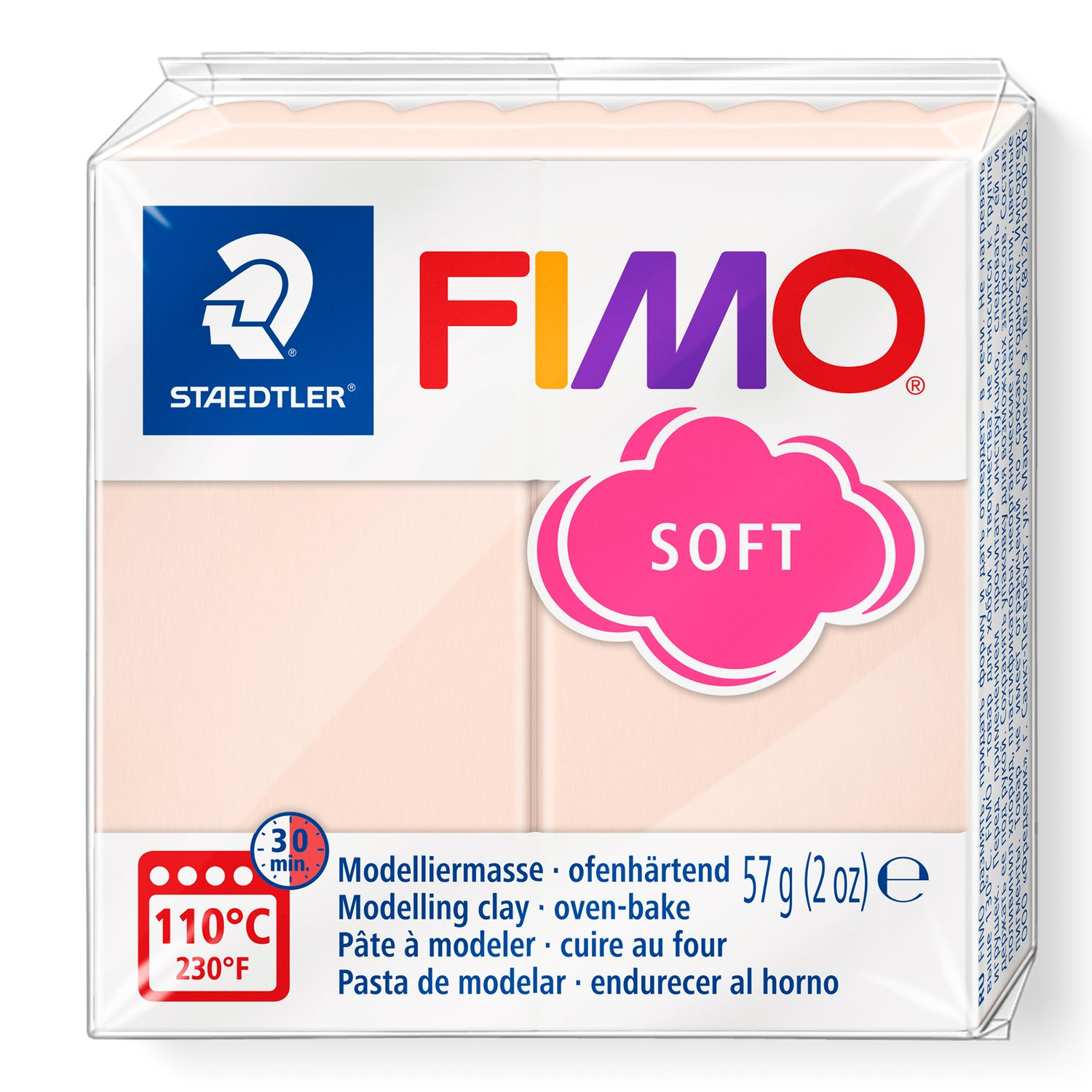 Pâte à modeler Fimo Soft Rose pâle 57g (2 oz)