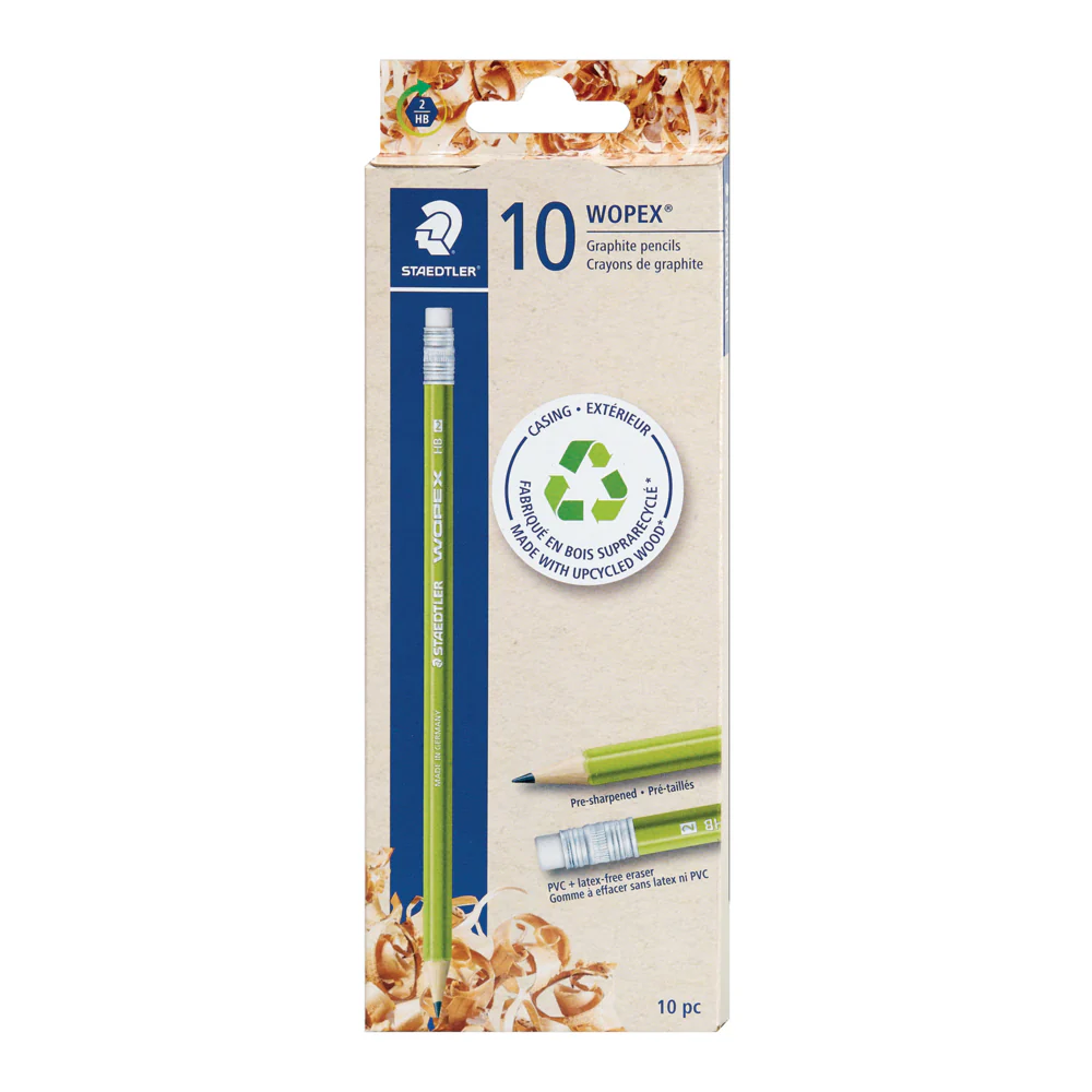 Crayon Wopex mine noire, lot de 10