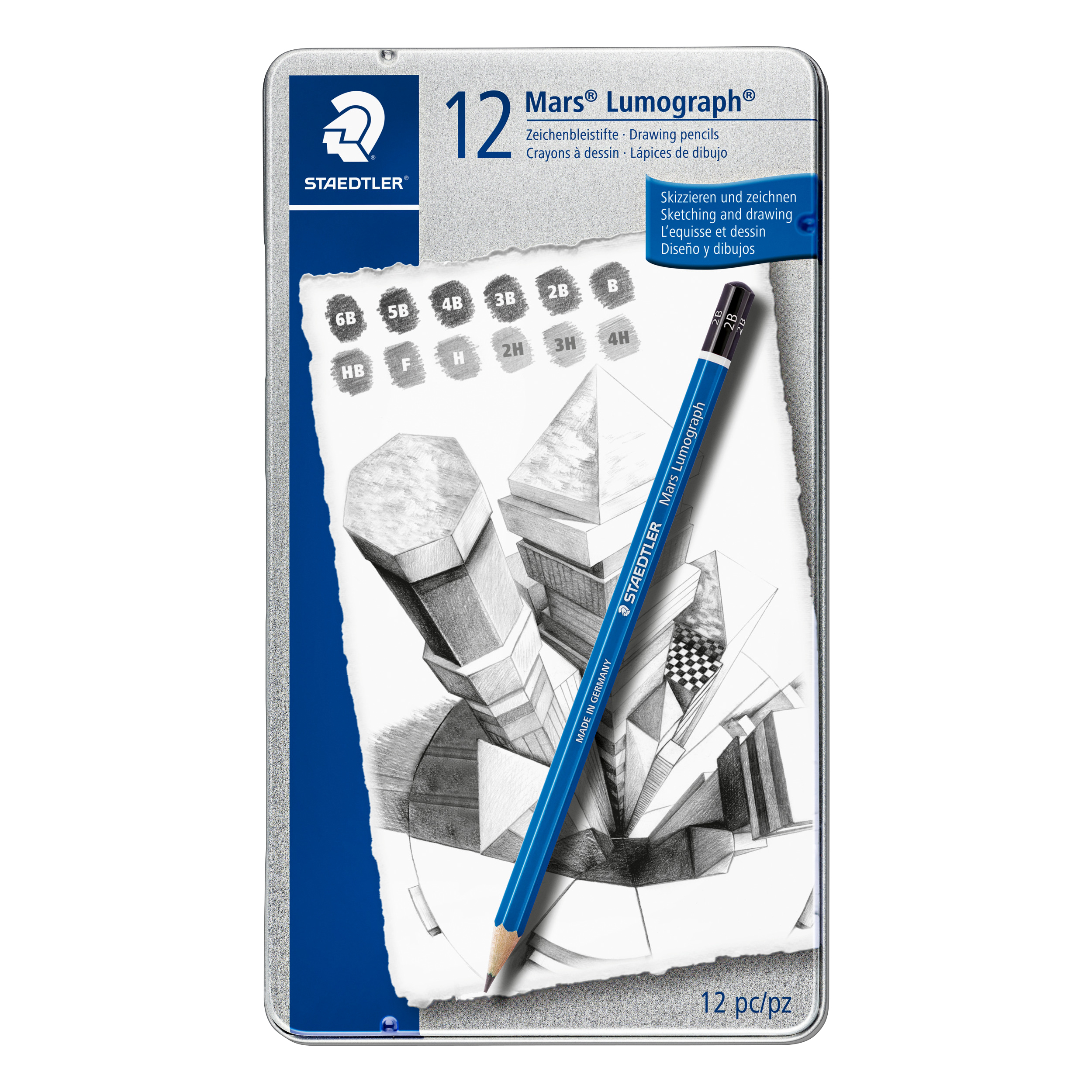 100-G12-12 STAEDTLER-Mars Coffret de crayons LUMOGRAPH Édition Limitée