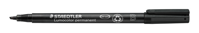 314-9 STAEDTLER-Mars Limited MARQUEUR LUMO. POINTE BISEAUTÉE NOIR