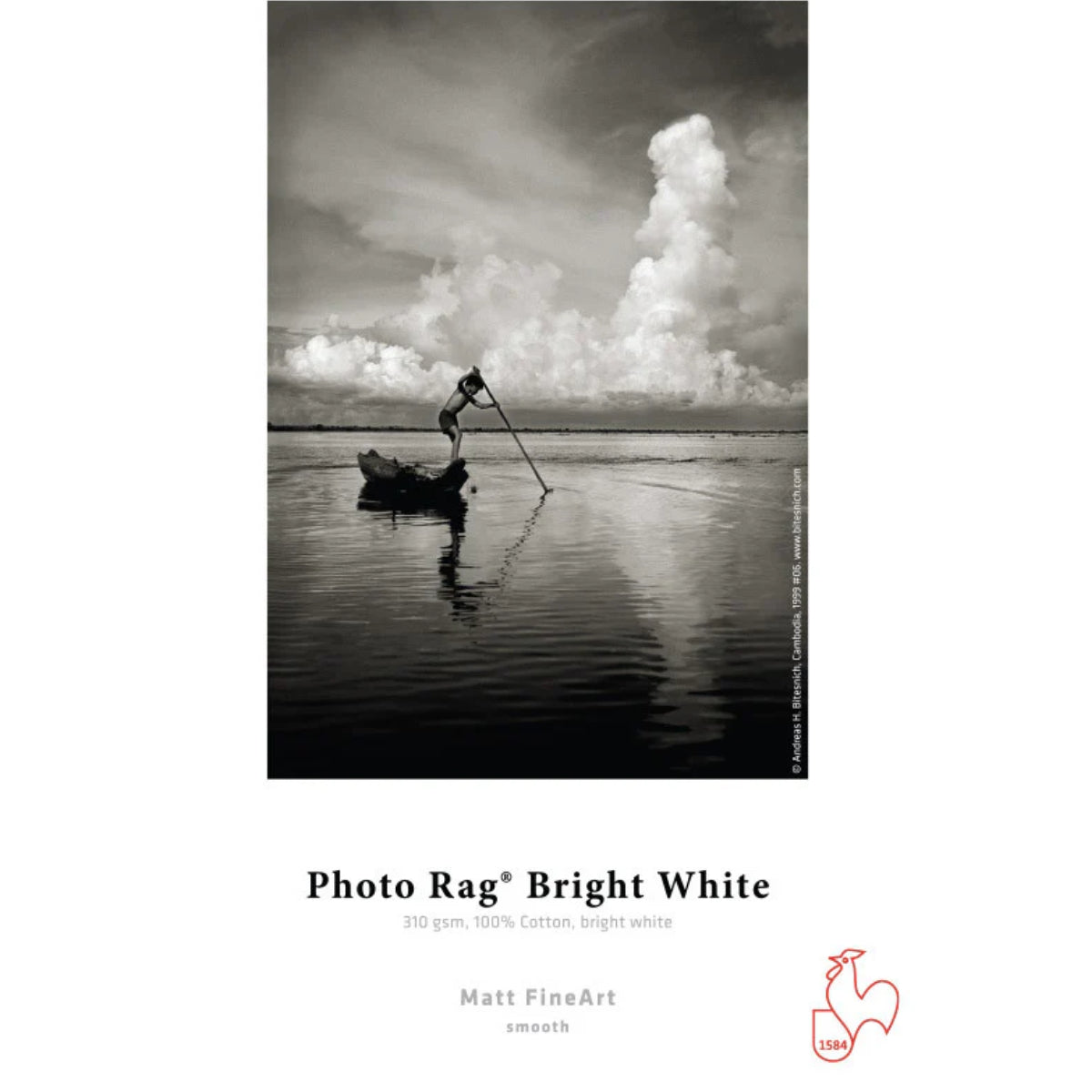 HAHNEMUHLE HM1517999 (17po x 39pi) Blanc Brillant Original Photo Rag