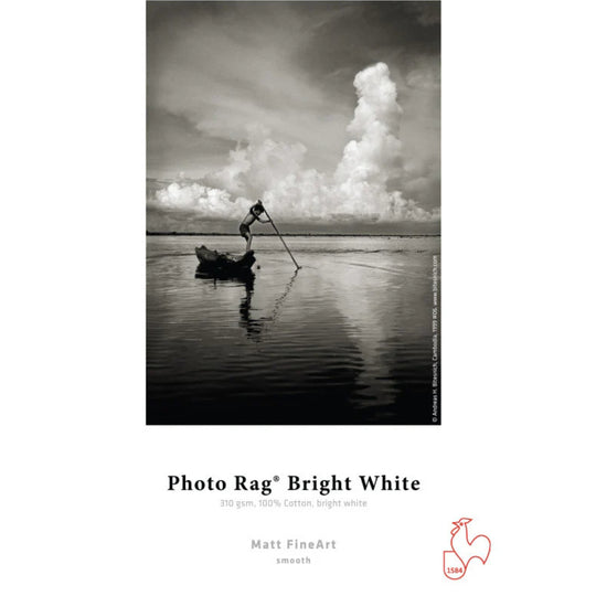 HAHNEMUHLE HM1517999 (17po x 39pi) Blanc Brillant Original Photo Rag