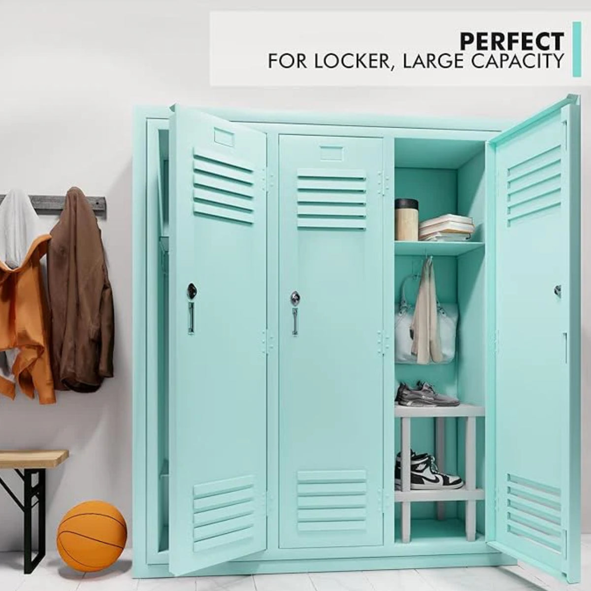 RAKABOT Locker Étagère de Casier pour Rangement de Bottes Canalisant l'Eau