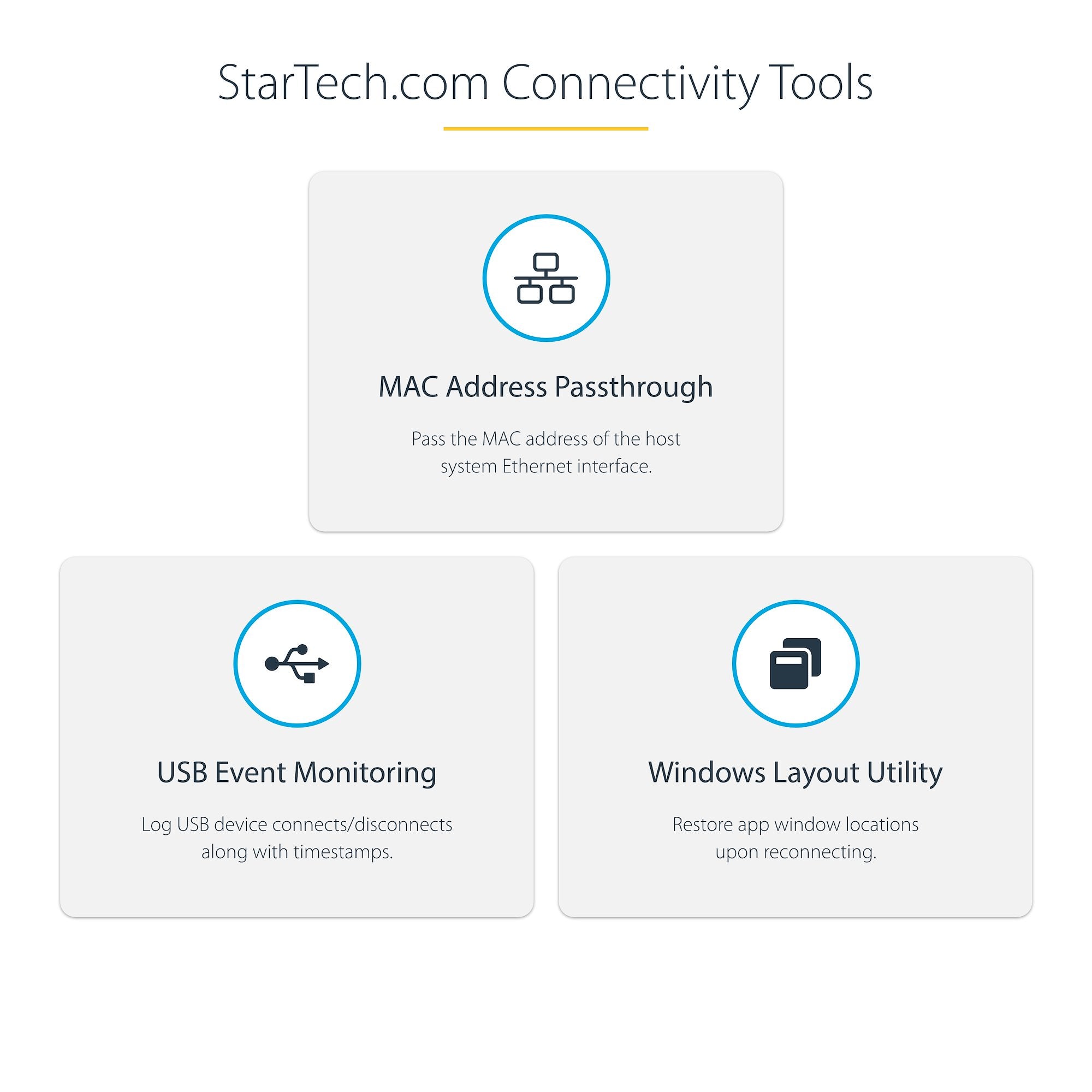StarTech.com 101N-USBC-DOCK station d'accueil Avec fil USB 3.2 Gen 1 (3.1 Gen 1) Type-C Gris - Image 17