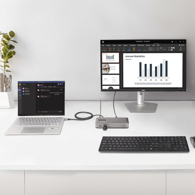 StarTech.com 101N-USBC-DOCK station d'accueil Avec fil USB 3.2 Gen 1 (3.1 Gen 1) Type-C Gris - Image 9