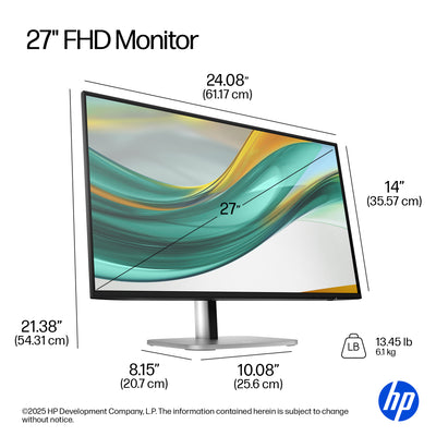 HP Series 5 Pro 527pf écran plat de PC 68,6 cm (27") 1920 x 1080 pixels Full HD LCD Noir - Image 6