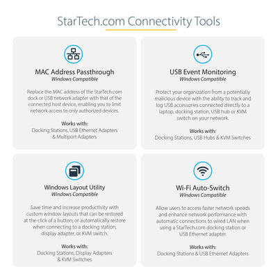 StarTech.com 116N-USBC-DOCK station d'accueil Avec fil USB 3.2 Gen 2 (3.1 Gen 2) Type-C Gris - Image 15