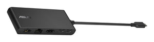 ASUS Dual 4K USB-C Dock DC201 Wired USB 3.2 Gen 2 (3.1 Gen 2) Type-C Black (90XB094N-BDS000) - Cartouches Certifiees