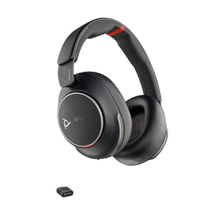Poly Voyager Surround 85 UC Microsoft Teams Certified USB-C Headset +USB-C/A Adapter +Charging Stand Sans fil Arceau Appels/Musique/Sport/Au quotidien USB Type-C Bluetooth Socle de chargement Noir - Image 2