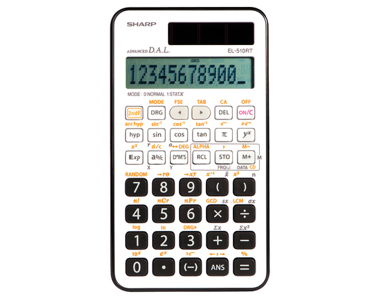 SHARP EL510RT 160 Fonctions Calculatrice Scientifique Affichage 10+1
