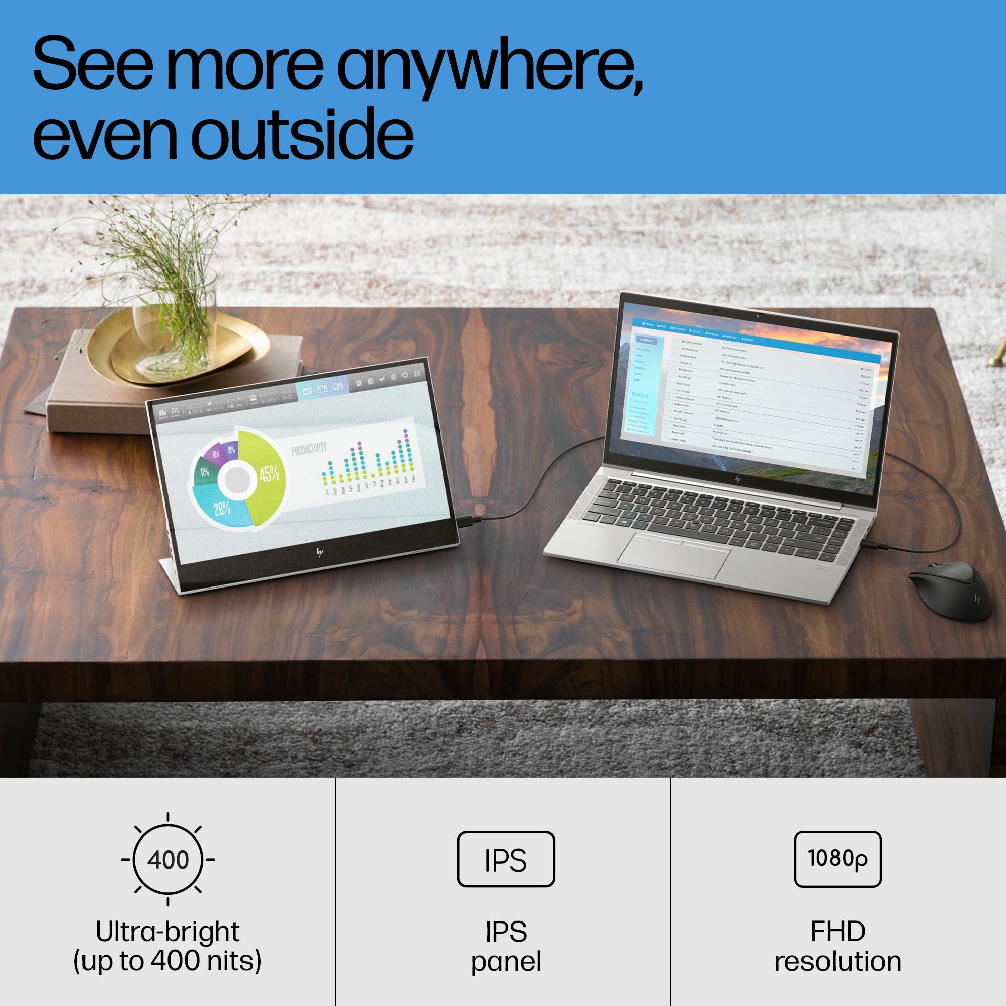 HP E-Series E14 G4 écran plat de PC 35,6 cm (14") 1920 x 1080 pixels Full HD LED Blanc - Image 24