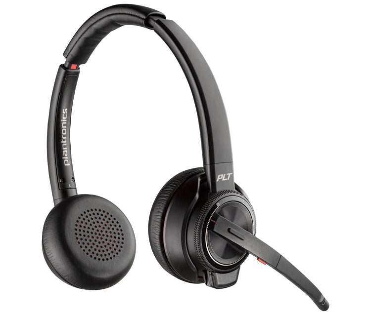 HP Poly Savi 8220 UC DECT 1920-1930 MHz USB-A Headset Sans fil Arceau Bureau/Centre d'appels Bluetooth Socle de chargement Noir - Image 3
